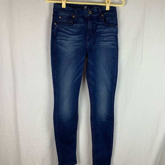 7 for all mankind Mid rise skinny jeans - Picture 1 of 7